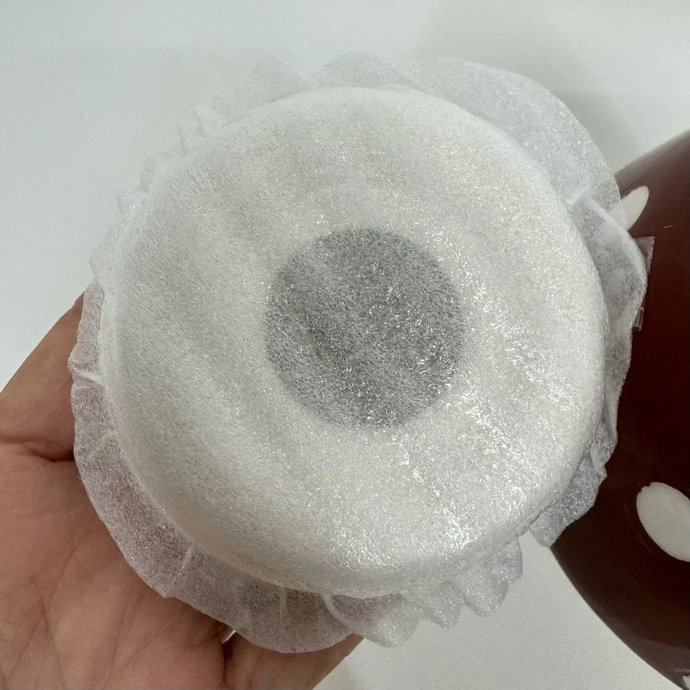 Ceramic Mushroom Canister Reddish Brown & Off White Food Safe New Nwt
